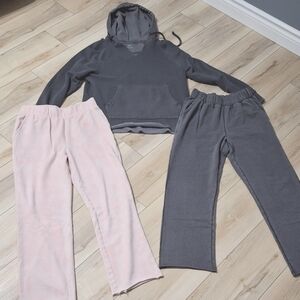 Aerie XS hoodie and 2 pairs of wide leg  XS pants